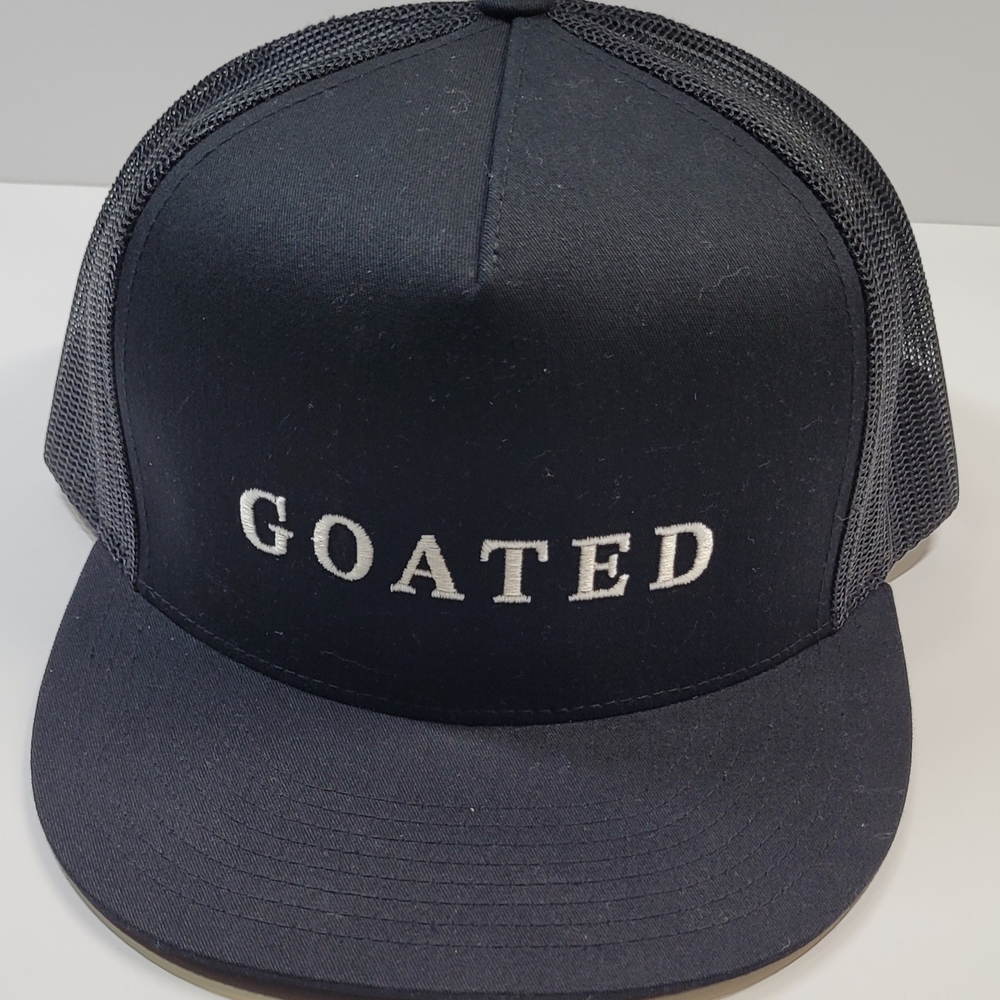 Black GOATED Trucker Hat